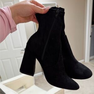 ASOS suede booties